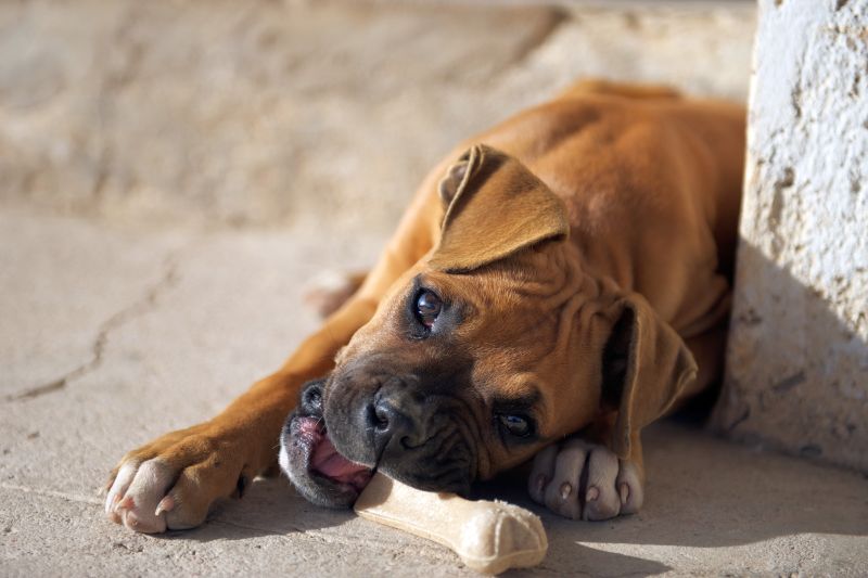 some boxers chew their beds